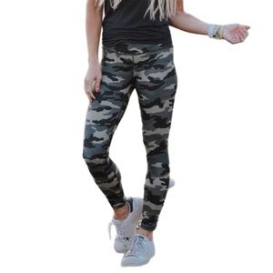 Camouflage legging jogger Mid-waist work-out pants Camo